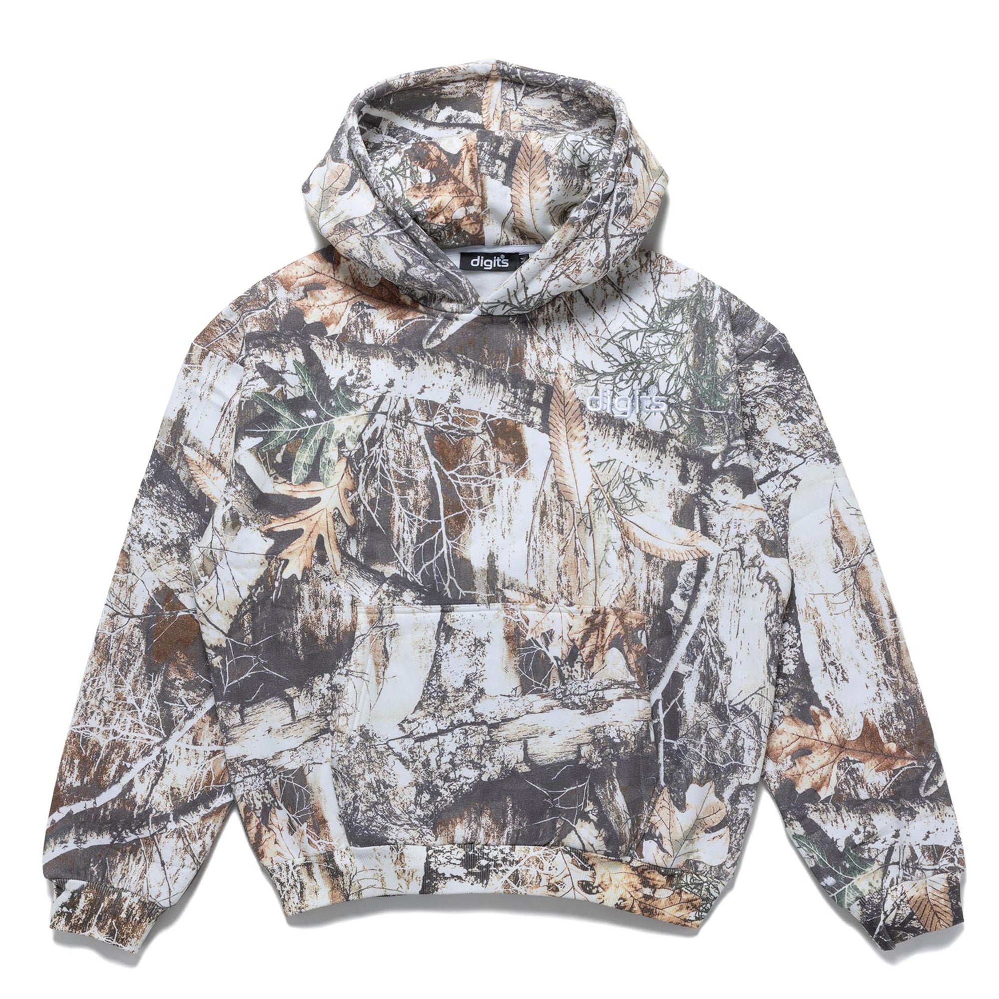 Logo Snow Camo Fleece Cozy Sweatsuit Hoodie White Snow Camo (PRE