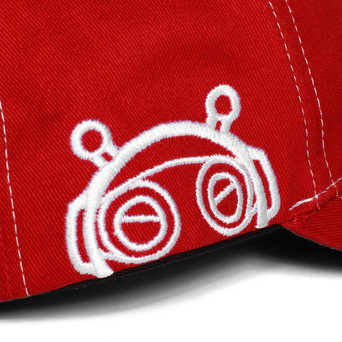 Embroidered Varsity Arc Logo Hat - Red