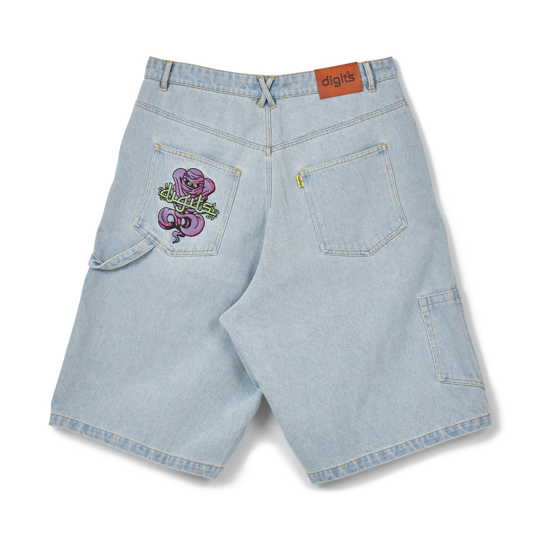 Mummy Jorts - Light Wash Blue