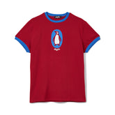 Penguin Ringer Tee - Red/Blue