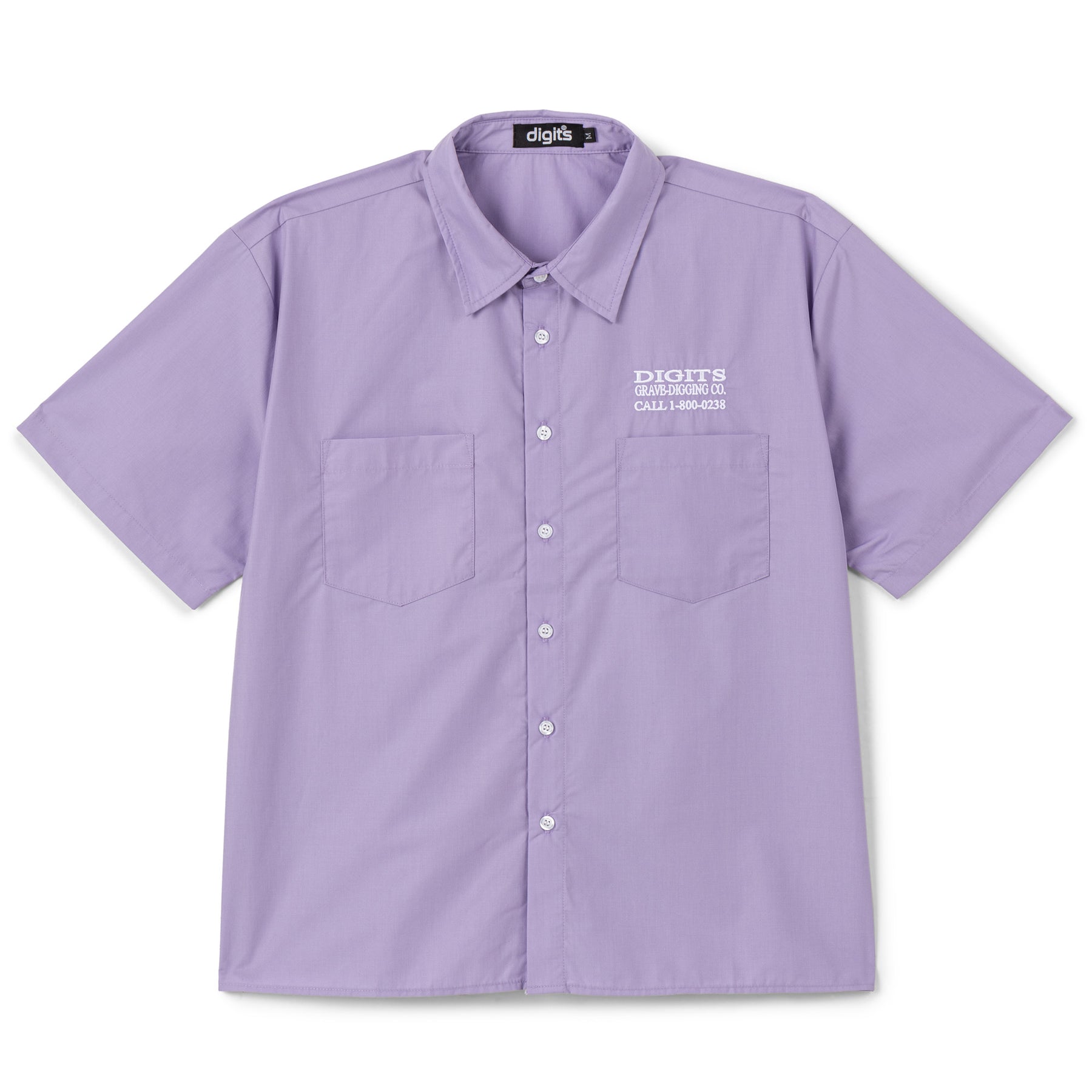 Grave Digging Co. Button Up - Lilac