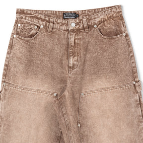 Robo Denim Double Knees - Washed Brown