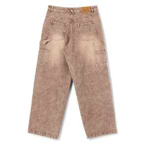 Robo Denim Double Knees - Washed Brown