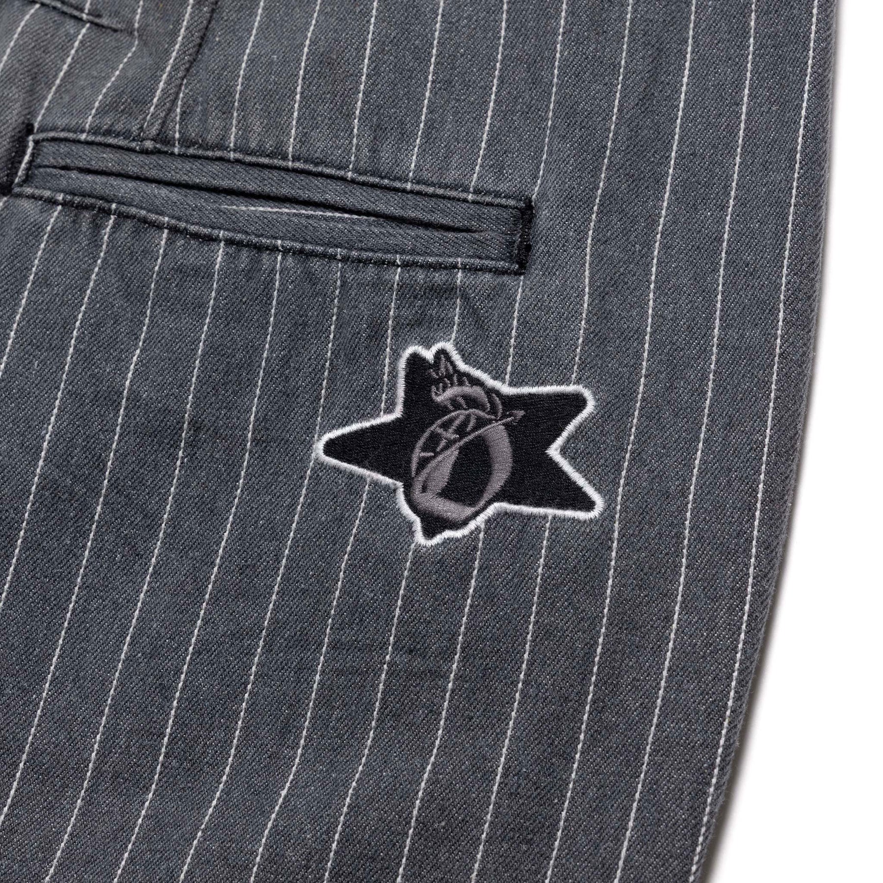 Motor-Pool Denim Pinstripes - Grey